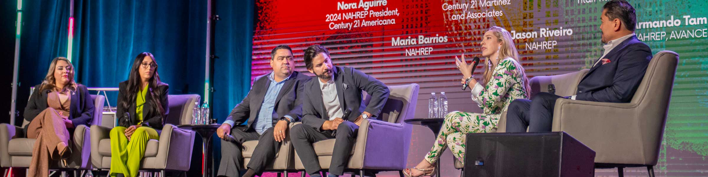 NAHREP panel discussion with top producers on stage